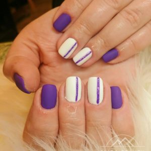 Simple Purple Gel Nails