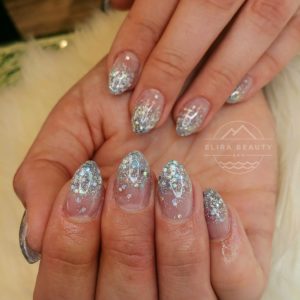 Sparkle French Nails