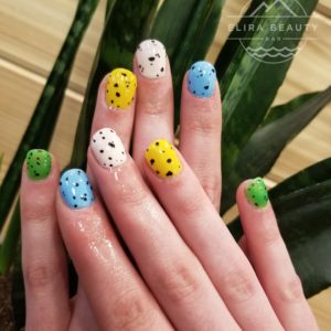 Speckled Easter Nails